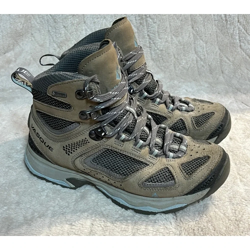 Mens Vasque Breeze III GTX Hiking Boots 8W Brown Gore-Tex Waterproof 7195 8 Wide